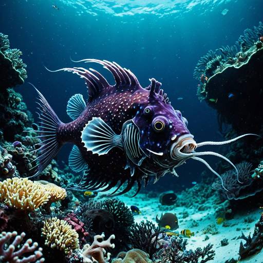 Biomechanical Anglerfish in Deep Ocean