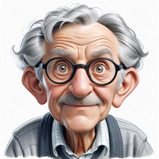 Hilarious Caricature of a Nerdy Professor