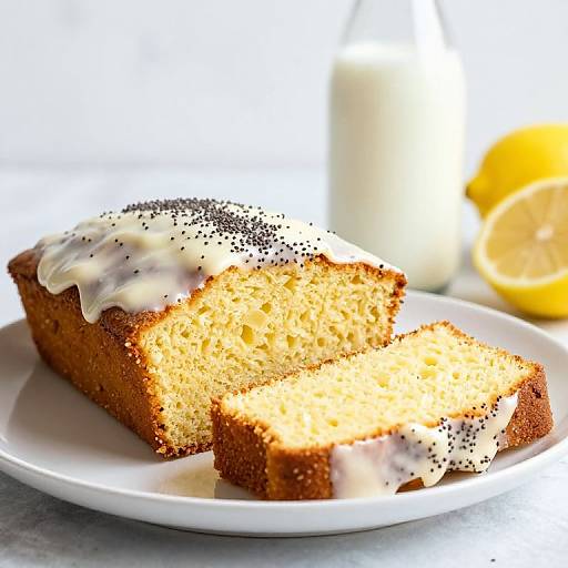 Lemon Loaf Cake with Vegan Milk