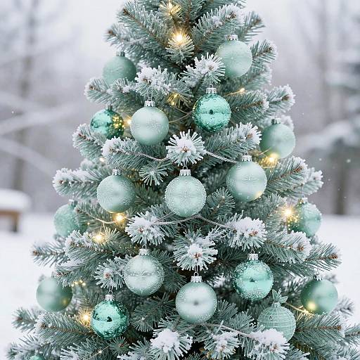 Mint Green Christmas Tree Magic