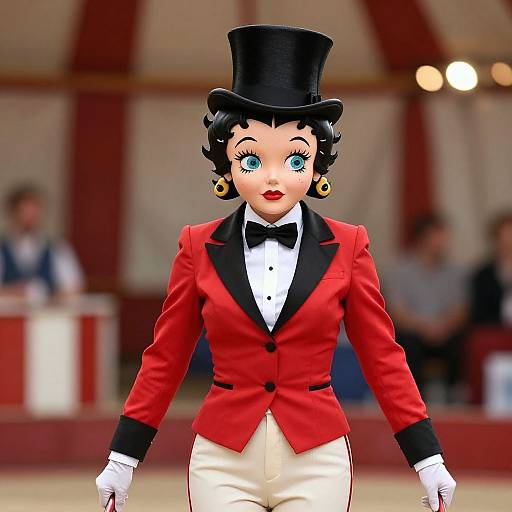 Circus Ring Leader in Elegant Attire