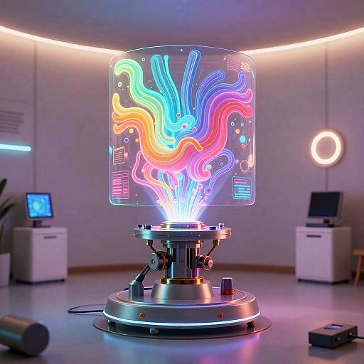 Abstract Mechanical Dream Image Generator