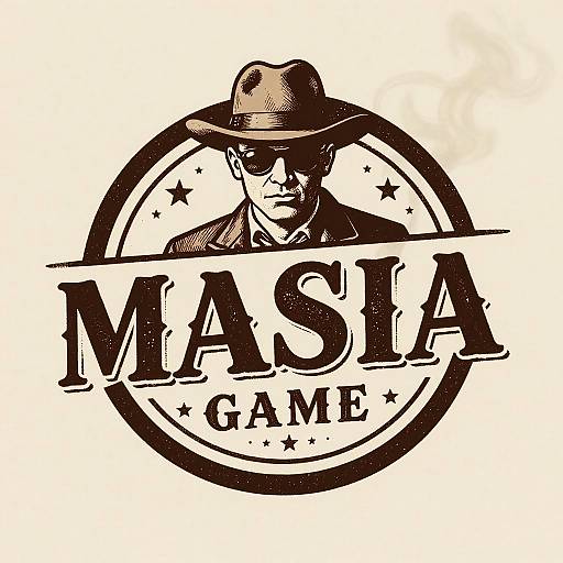 Vintage Mafia Game Logo Design