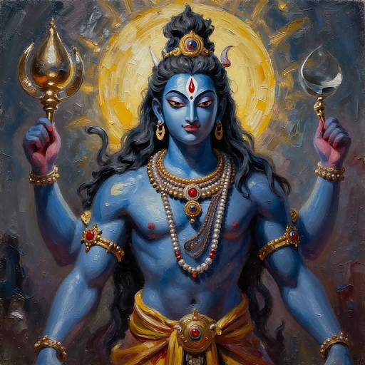 Ultra-Realistic Ambivalent Bhairava Shiva