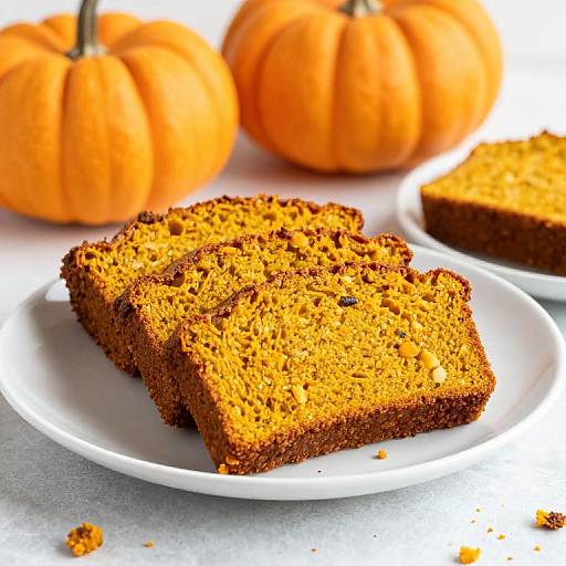 Golden Pumpkin Bread with Pumpkins