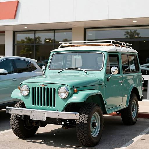 1961 Willys Utility Wagon in Urban Setting