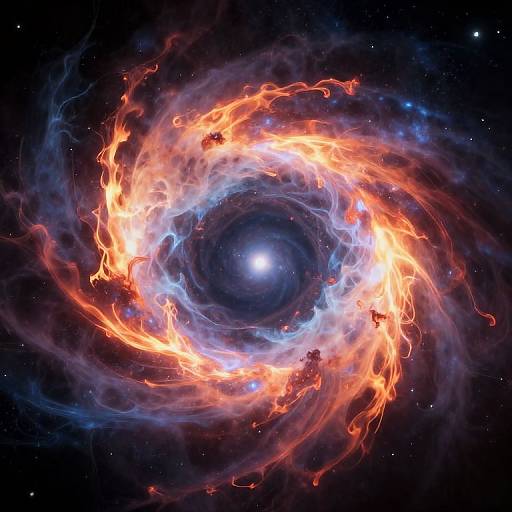 Fiery Cosmic Portal Beyond Reality