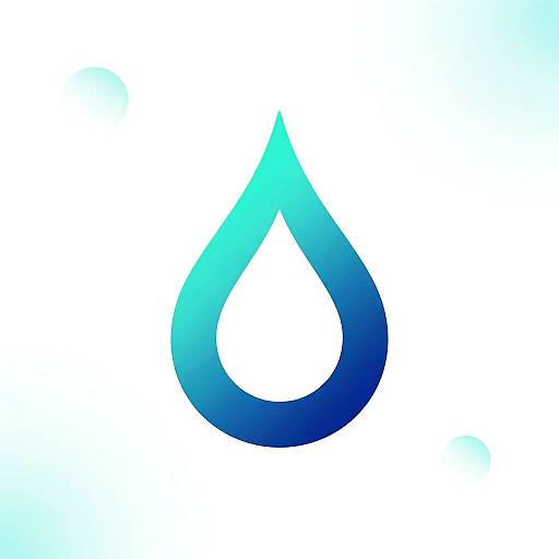 Elegant Teardrop Logo with Gradient