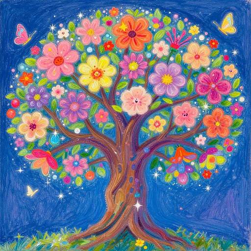Magical Pastel Tree of Life