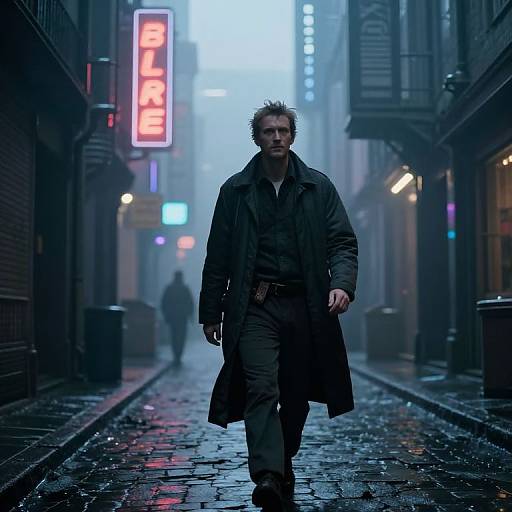 Futuristic Alleyway in Brueghel Style