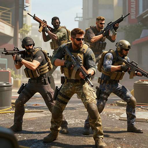 Dynamic Counter Strike Combat Scene