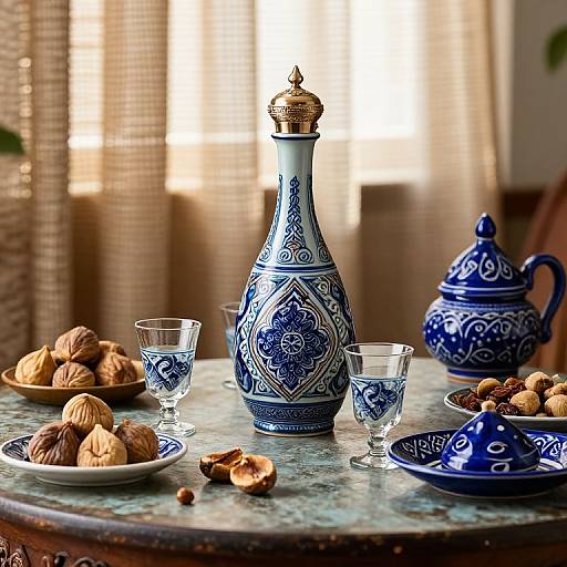Traditional Turkish Raki Still Life