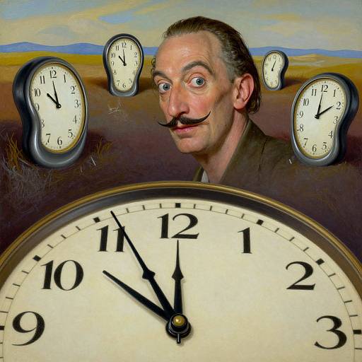 Surreal Dali-Inspired Melting Clocks