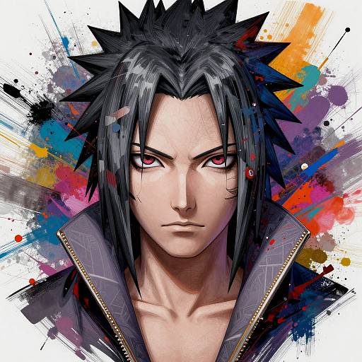 Hyper Detailed Uchiha Sasuke Portrait