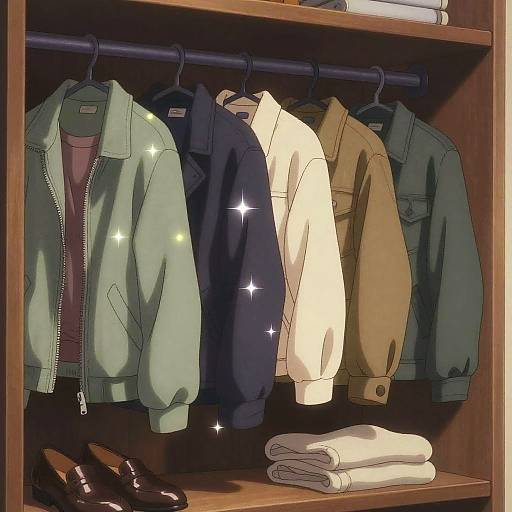 Anime Closet with Classic & Modern Outfits