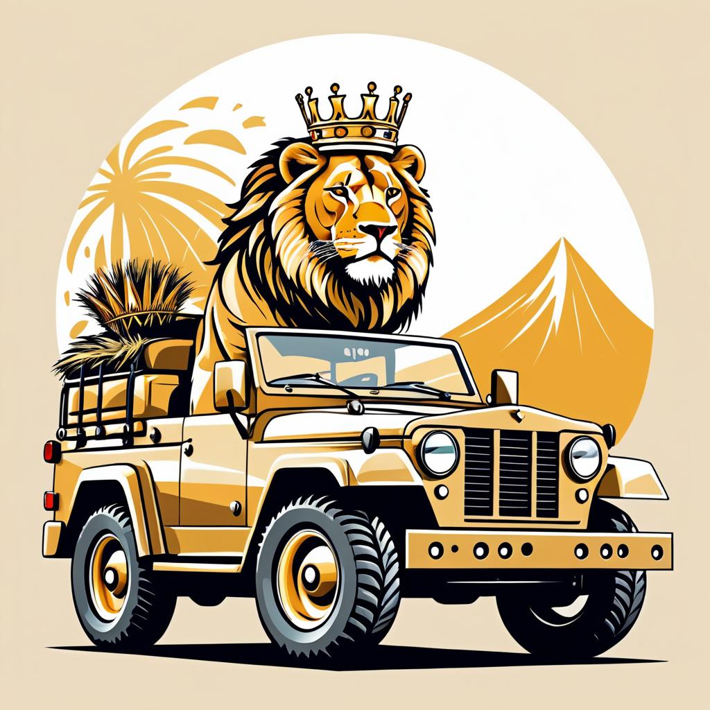 Lion King on Jeep: Safari Adventure Design