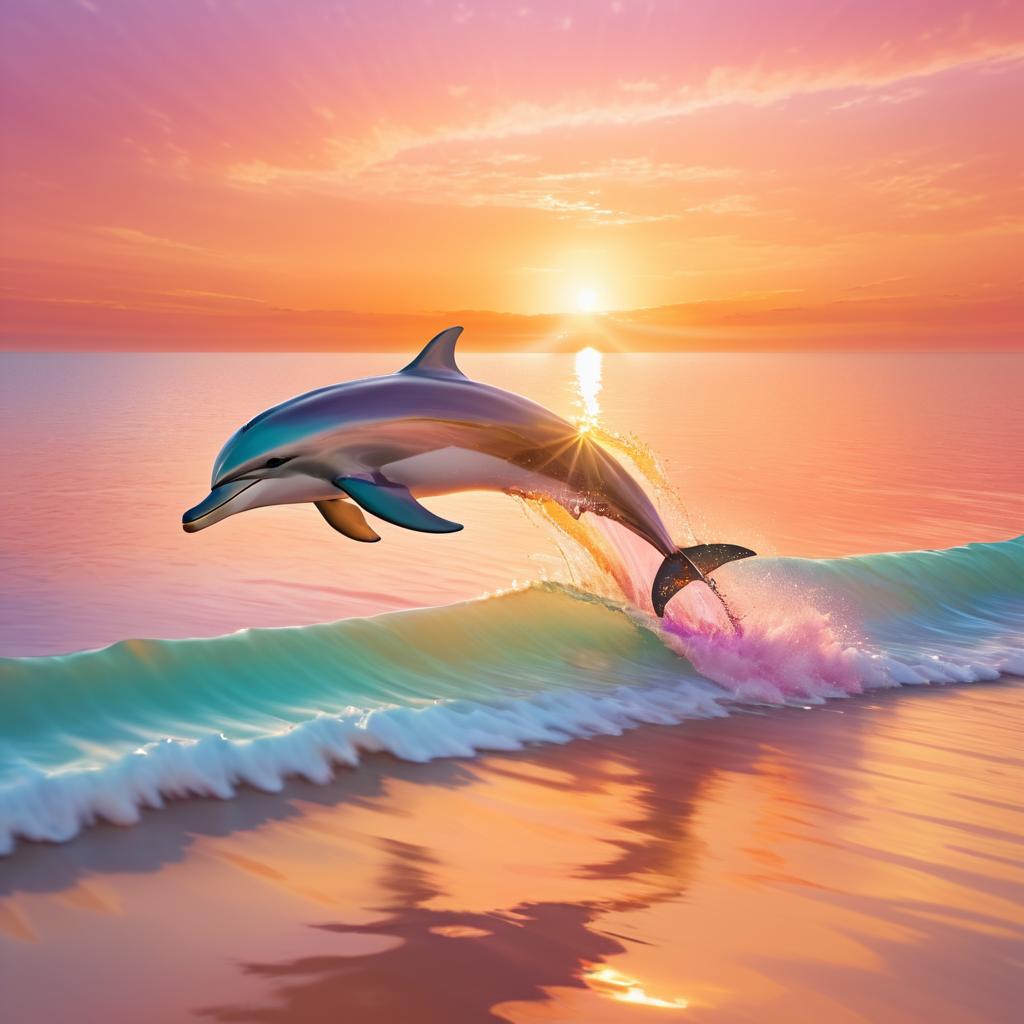 Dolphin Leap at Sunset Bliss