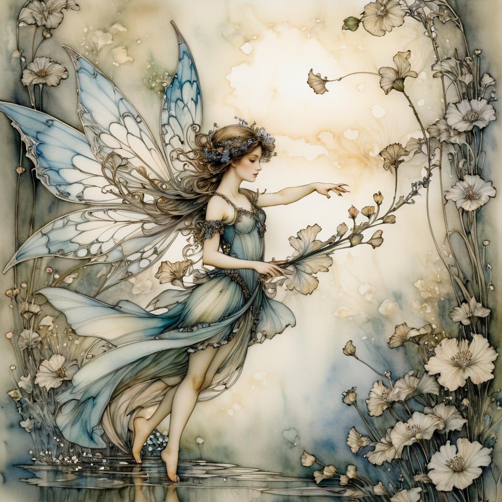 Ethereal Fairy in Intricate Fantasy Art