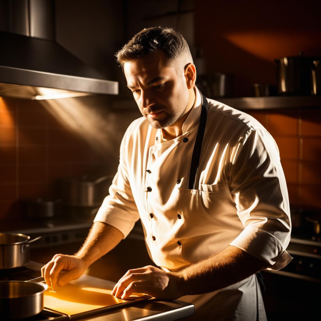 Cinematic Portrait of a Passionate Chef