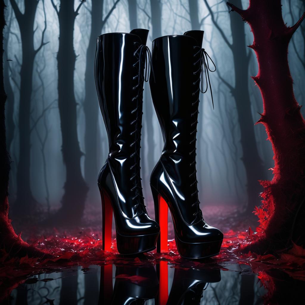 Gothic High Heels in Enchanted Forest