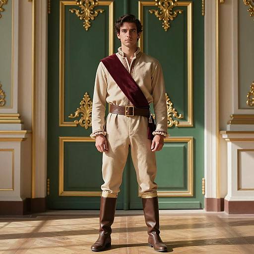 Elegant Sibling Costume Portrait in Vintage Style