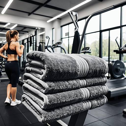 Magnetic Grey Kirei Gym Towel