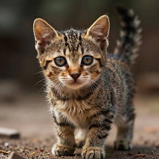 Cinematic Portrait of a Cute Kitten