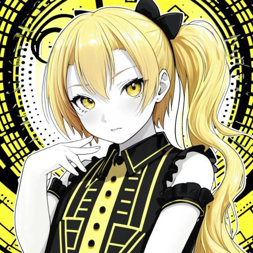 Illustration of Akita neru, vocaloid in the style of Nidy