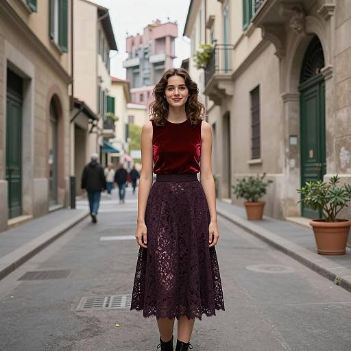 Charming Street Scene with a Modern Twist