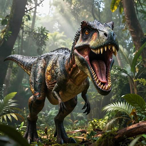 Hyper-Detailed Raptor in Jungle