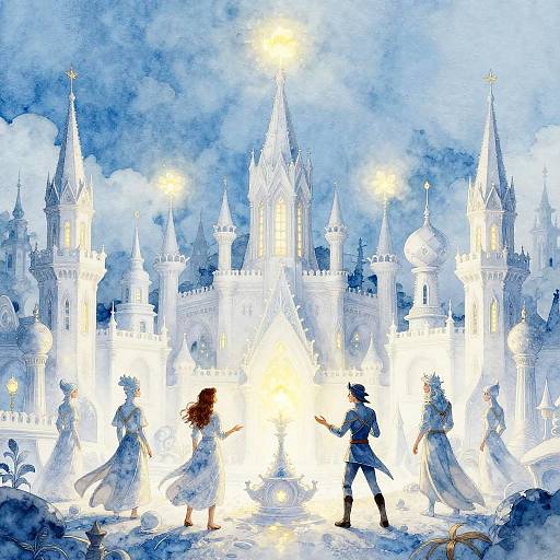 Enchanted Frosty City of Mages