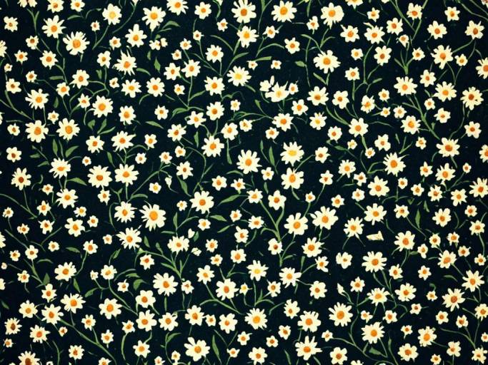 Vibrant Floral Anime Wallpaper Design