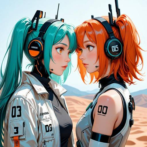Adachi Rei Android with Unique Hairstyle
