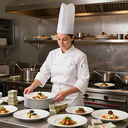 Elite Chef Crafting Culinary Masterpieces