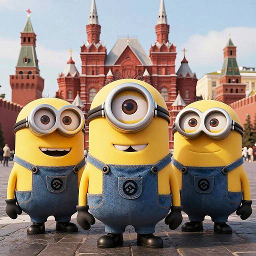 Soviet-Era Minions at Red Square
