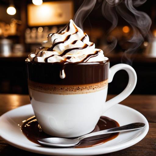 Steaming Hot Chocolate with Whipped Cream