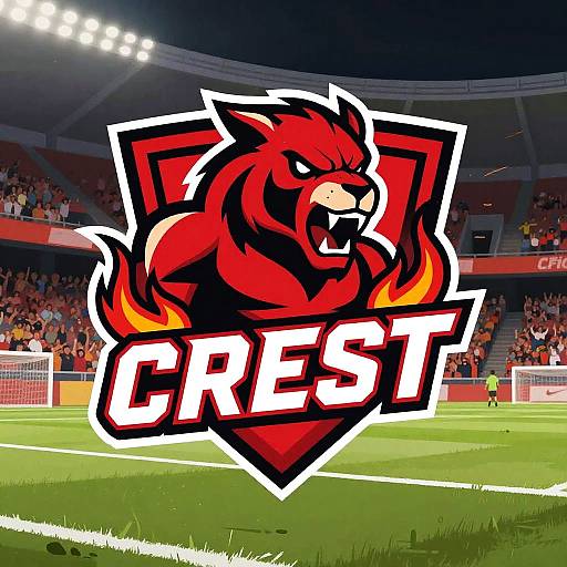 Dynamic Sports Team Crest Design