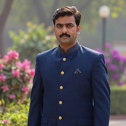 Elegant Indian Man in Traditional Sherwani
