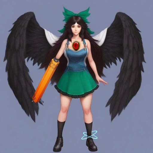 Elegantly Detailed Touhou Character Portrait