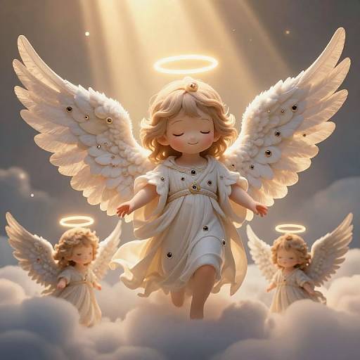 Cute Biblically Accurate Angels with Wings