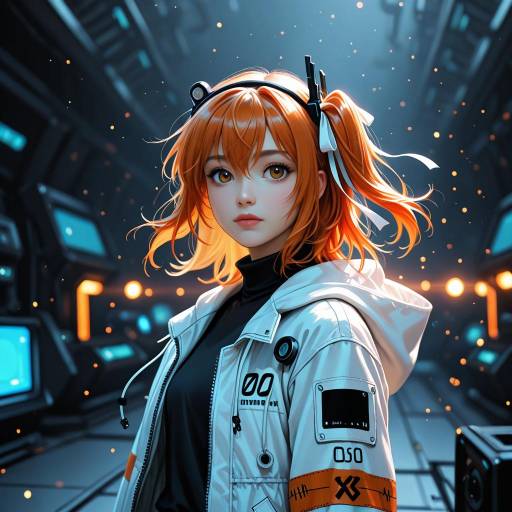 Futuristic Girl With Mechanical Eye
