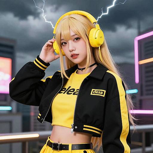 Electric Elesa in Neon Urban Style