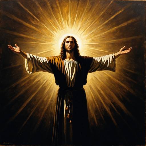 Radiant Jesus with Open Arms