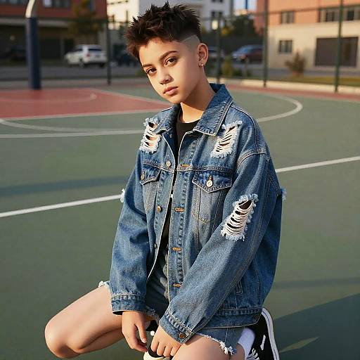 Teen Girl Skin Fade Fashion Shoot