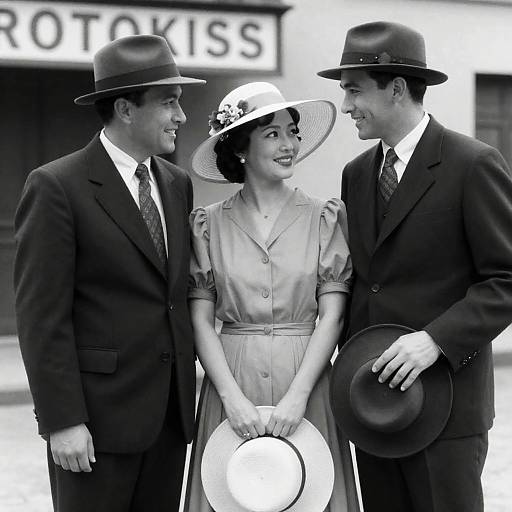 Charming Outdoor Moment in Vintage Style