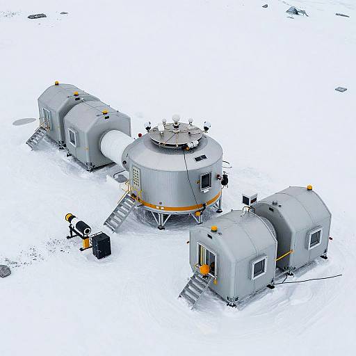 Aerial View of Arctic Research Station