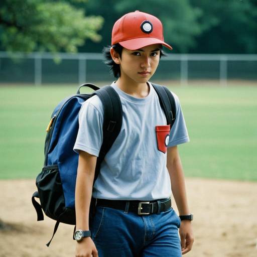 Adventurous Ash Ketchum in Nature