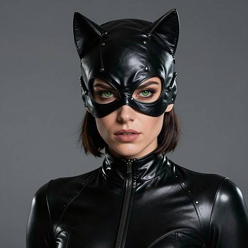 Female Catwoman Cosplay Portrait