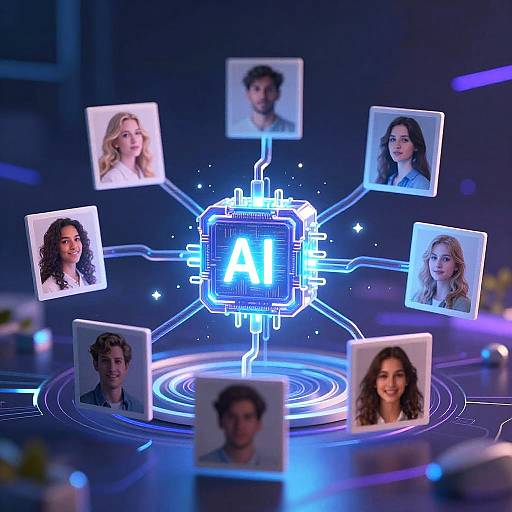 Futuristic AI Photo Generator Art