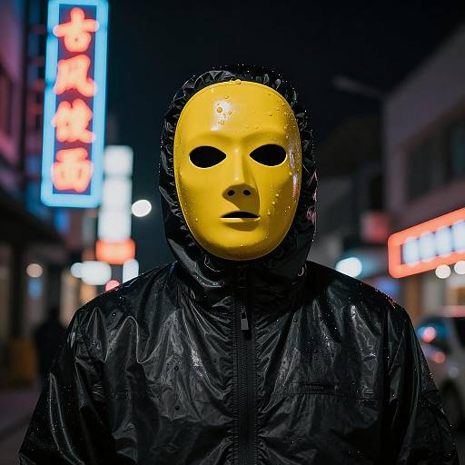 Mysterious Urban Night Portrait